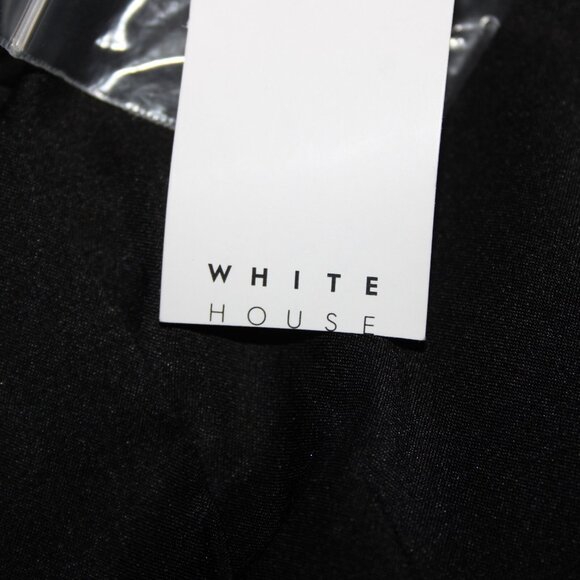 White House Black Market Sz 10P Gray Black Tweed Belted Acrylic Poly Jacket - Picture 15 of 16